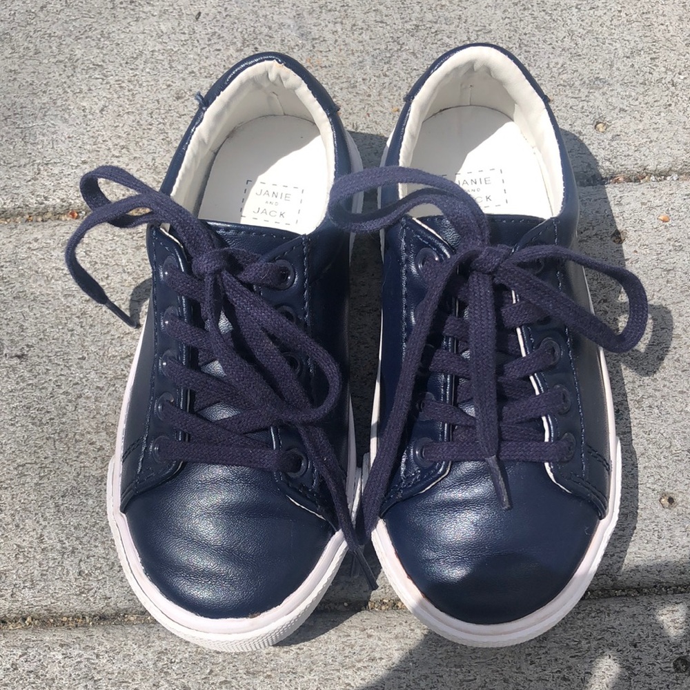 Janie and Jack Navy Blue Kids Sneakers